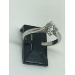 Platinum and diamond solitaire ring by Boodles.