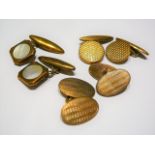 Vintage gilt and rolled gold cufflinks