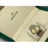 Gents Rolex Datejust watch (boxed with papers)