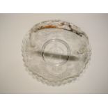 George VI glass basket