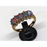 9ct gold opal triplet ring