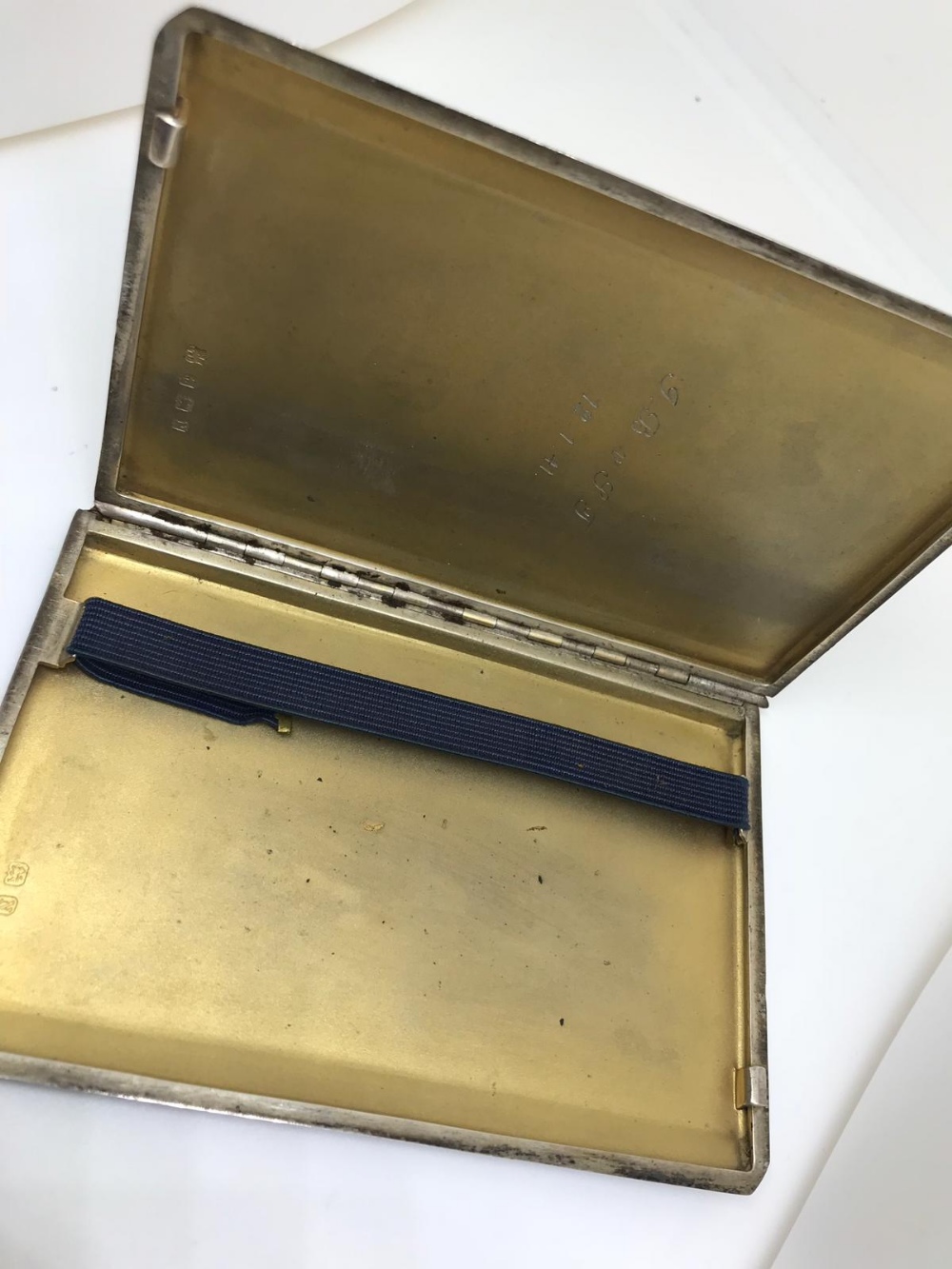 Silver WW1 cigarette case - Image 5 of 5