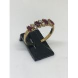 18ct gold ruby and diamond ring