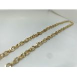 9ct gold rope chain.