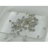 3.5ct in loose assorted diamonds