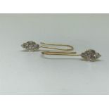 18ct gold drop earrings