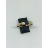 18ct gold and sapphire ring