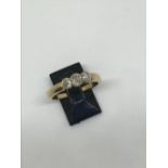 9ct gold and diamond ring