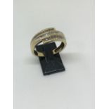 9ct gold diamond ring