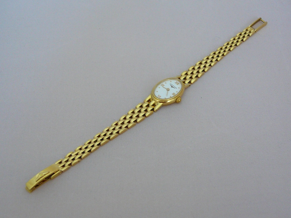 Ladies 18ct gold Longines wristwatch