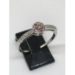 9ct gold and diamond ring