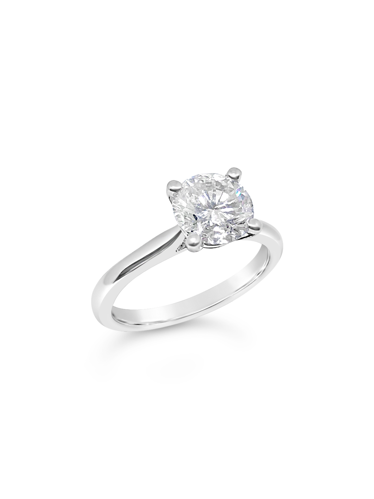 Platinum and diamond (3ct) ring - Image 5 of 5