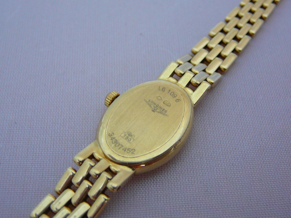 Ladies 18ct gold Longines wristwatch - Image 5 of 6