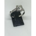 Platinum and diamond ring