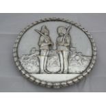 Silver plated wall plaque