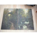 Pair of oil paintings