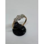 9ct gold diamond ring