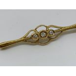 18ct gold diamond brooch