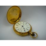 Gents 18ct Hunter pocket watch