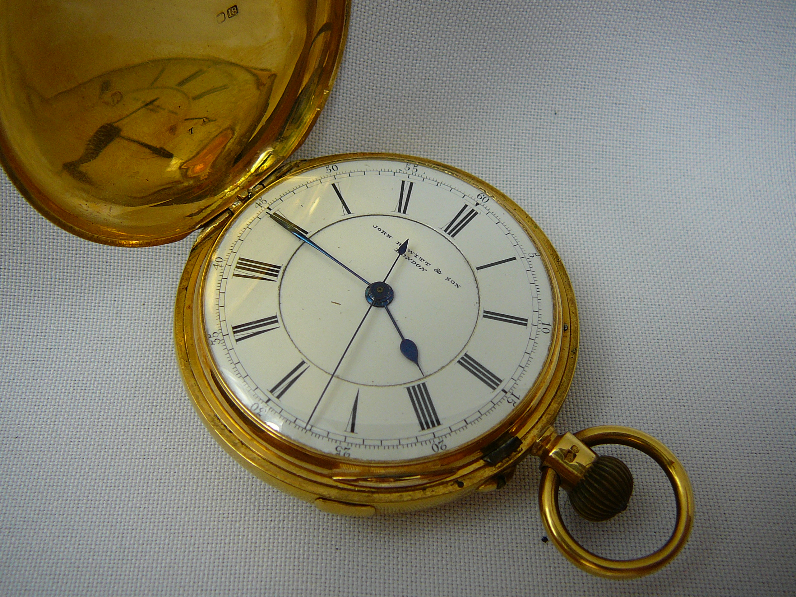 Gents 18ct Hunter pocket watch - Image 3 of 8