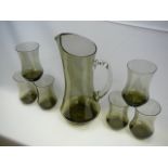 Vintage glass lemonade set