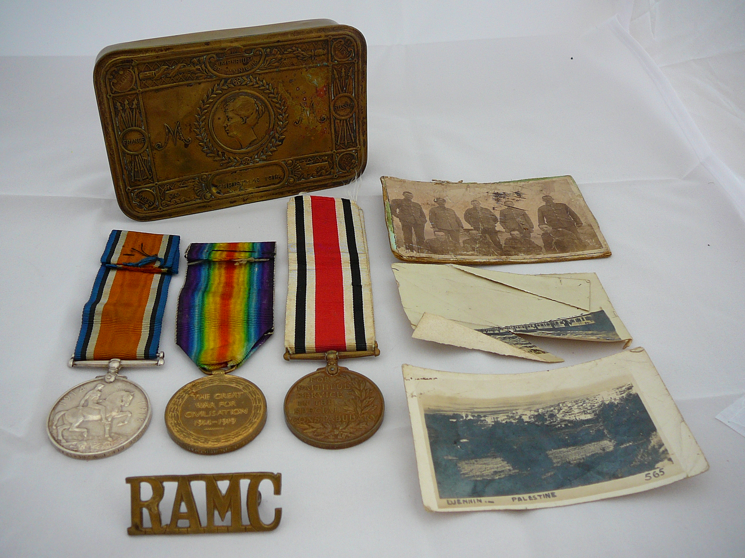 WW1 medal group and Christmas ration tin - Image 26 of 27