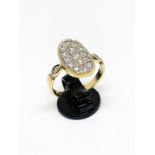 9ct gold CZ ring