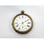 Gents silver pocket watch