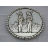 Silver plated wall plaque