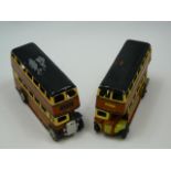 Two Dinky toy buses