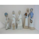 Collection of Spanish porcelain figures
