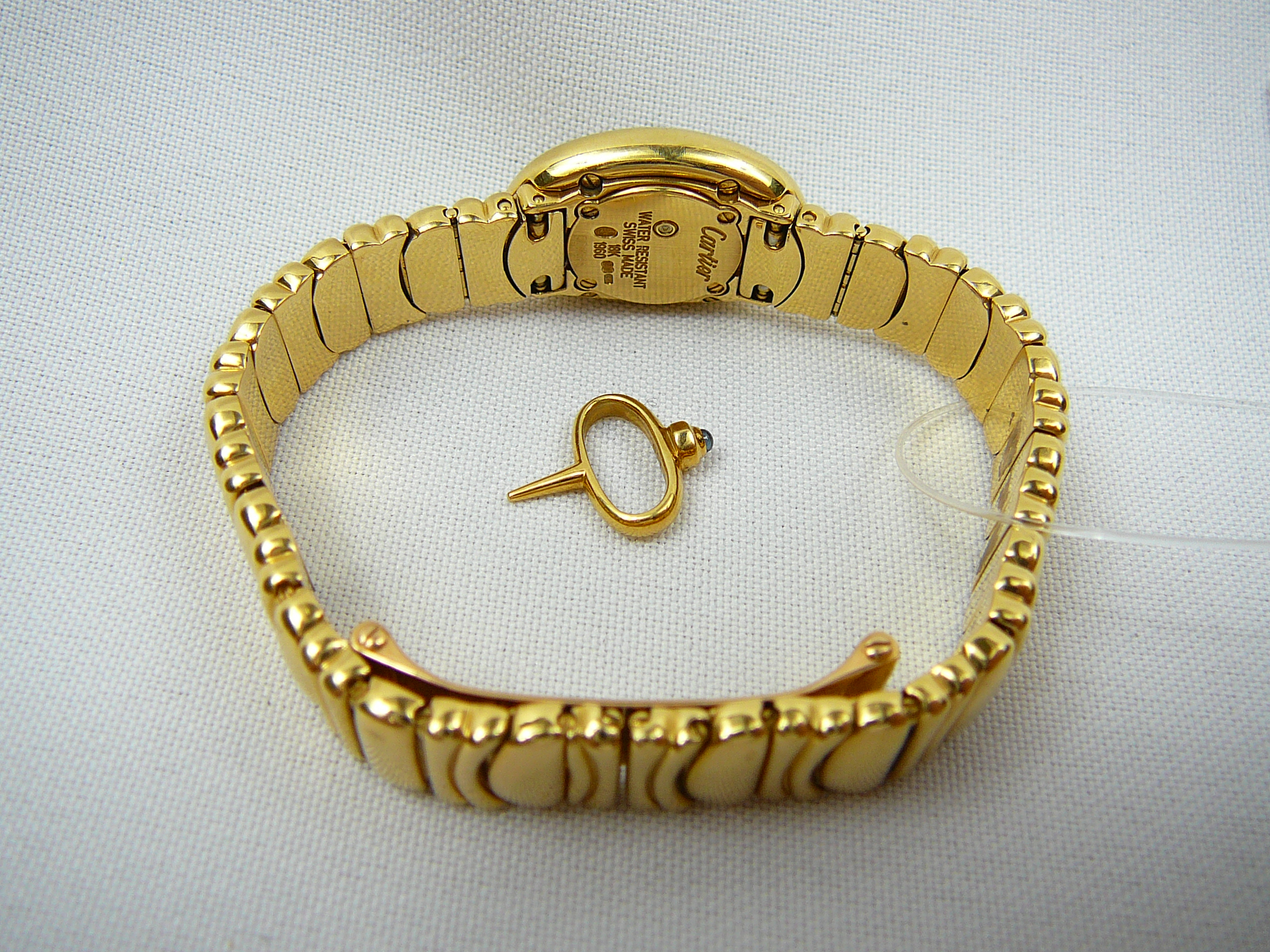 Ladies 18ct gold Cartier wrist watch - Image 5 of 5