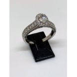 18ct white gold Vera Wang diamond ring