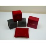 4 x Cartier watch boxes and pouch