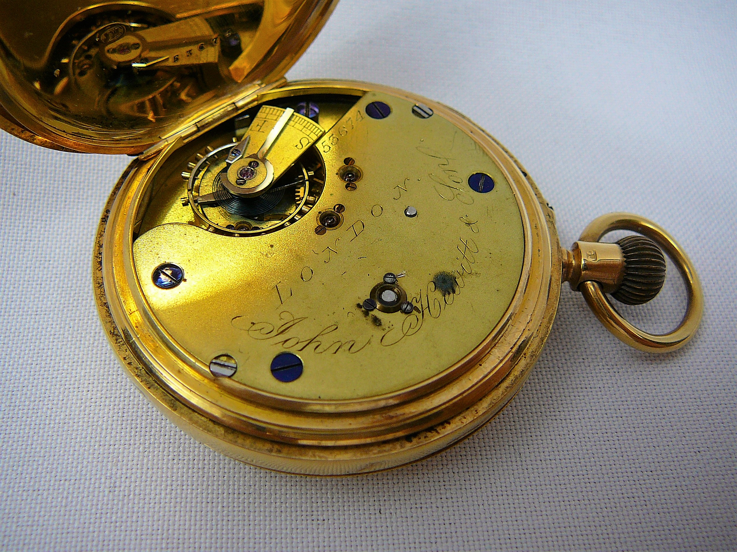 Gents 18ct Hunter pocket watch - Image 8 of 8