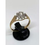 9ct gold CZ ring