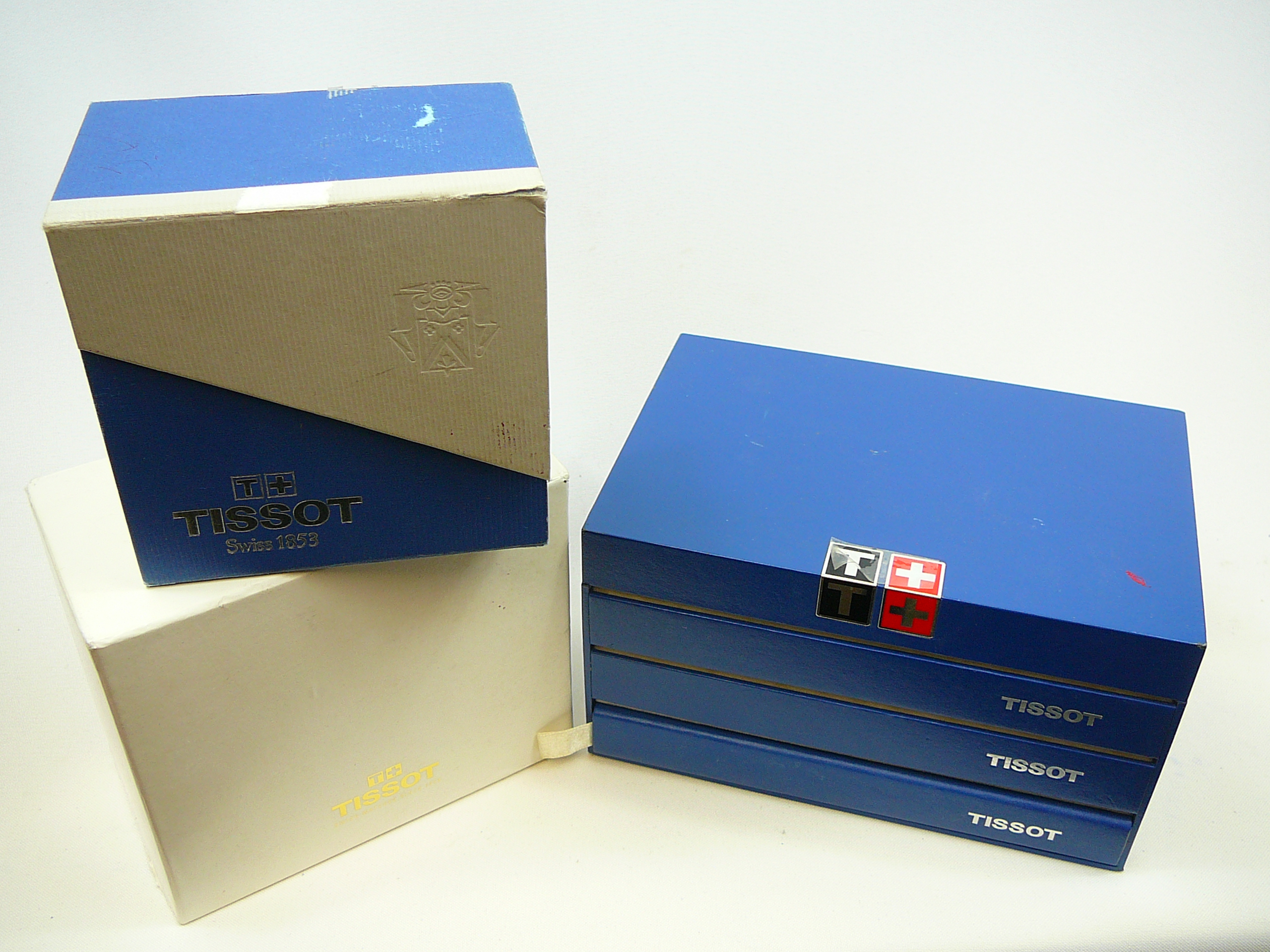 3 x Tissot watch boxes