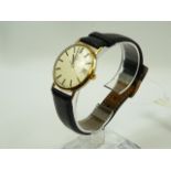 Gents vintage gold Omega wrist watch