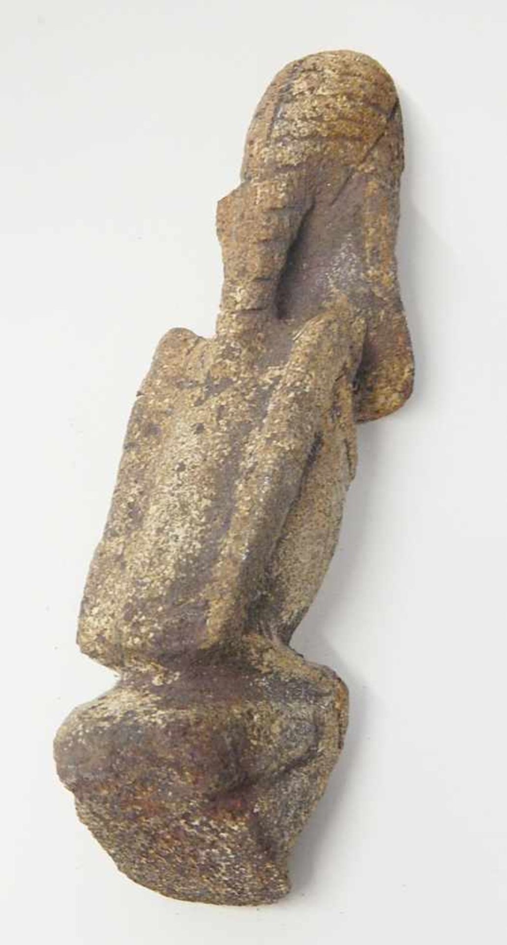 Afrikanische Steinfigur (Herrscher), Fundort Dogan, ca.5.000-4.000 v.Chr., Höhe ca.21, 5cm - Bild 3 aus 3