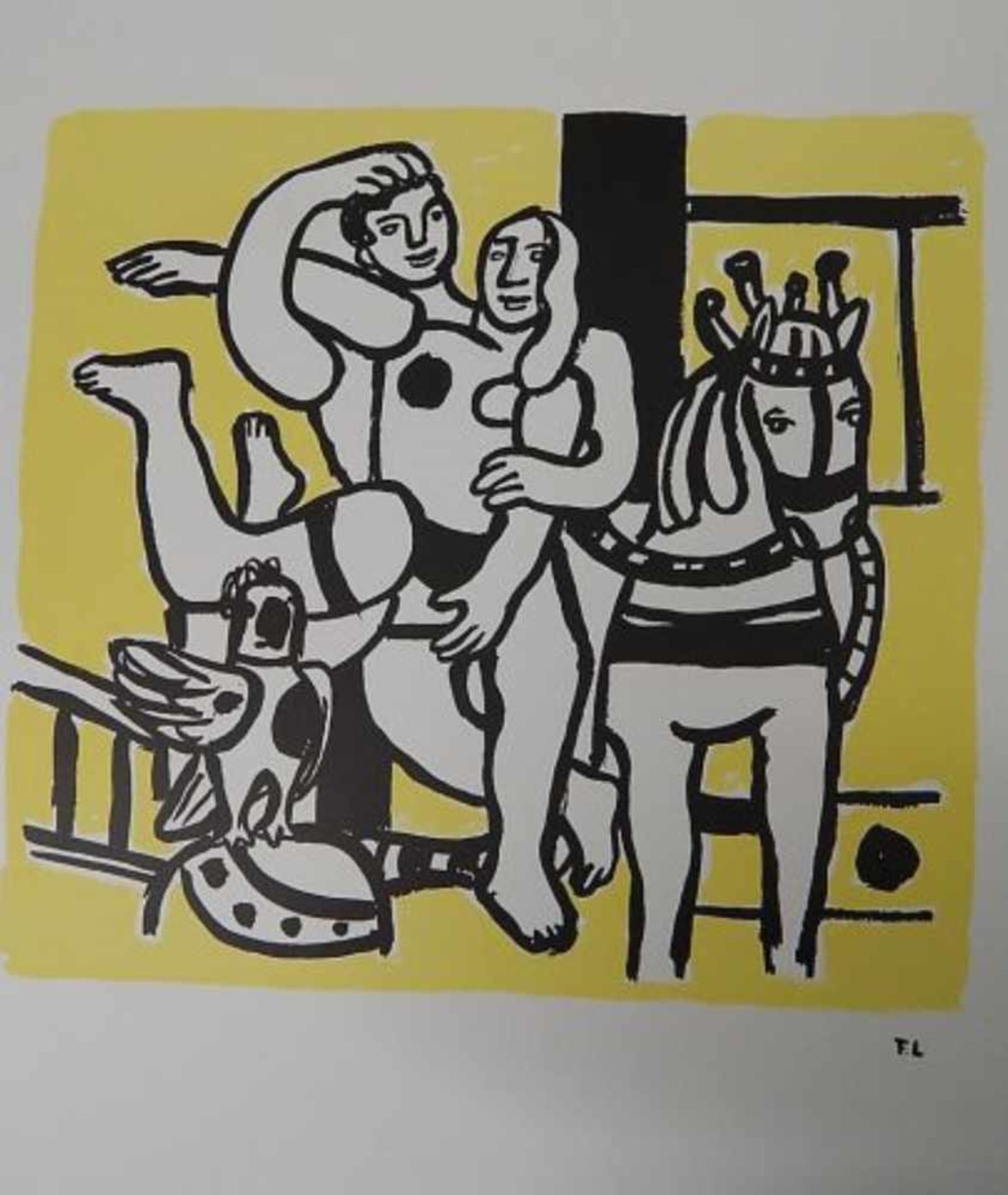 Fernand Leger(1881-1955)"En cirque", Lithographie auf Bütten, Maeght 1987, ungerahmt, ca.64x56cm