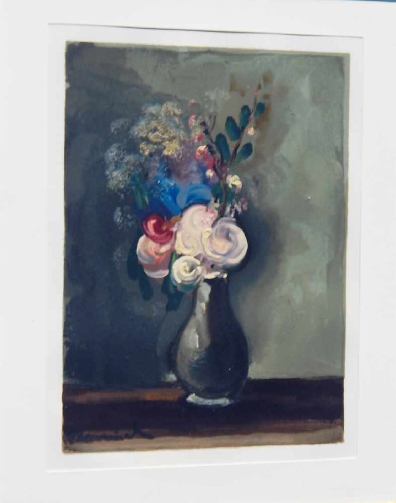 Maurice de Vlaminck(1876-1958)"Les Roses Pompons", Farbholzschnitt 1960, Edition Heures Claires-