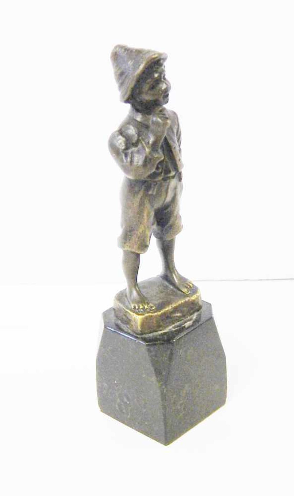 A.Schmidt-Felling(1895-1930) Skulptur "Lausbub", Bronze, signiert, Höhe ca.12, 5cm