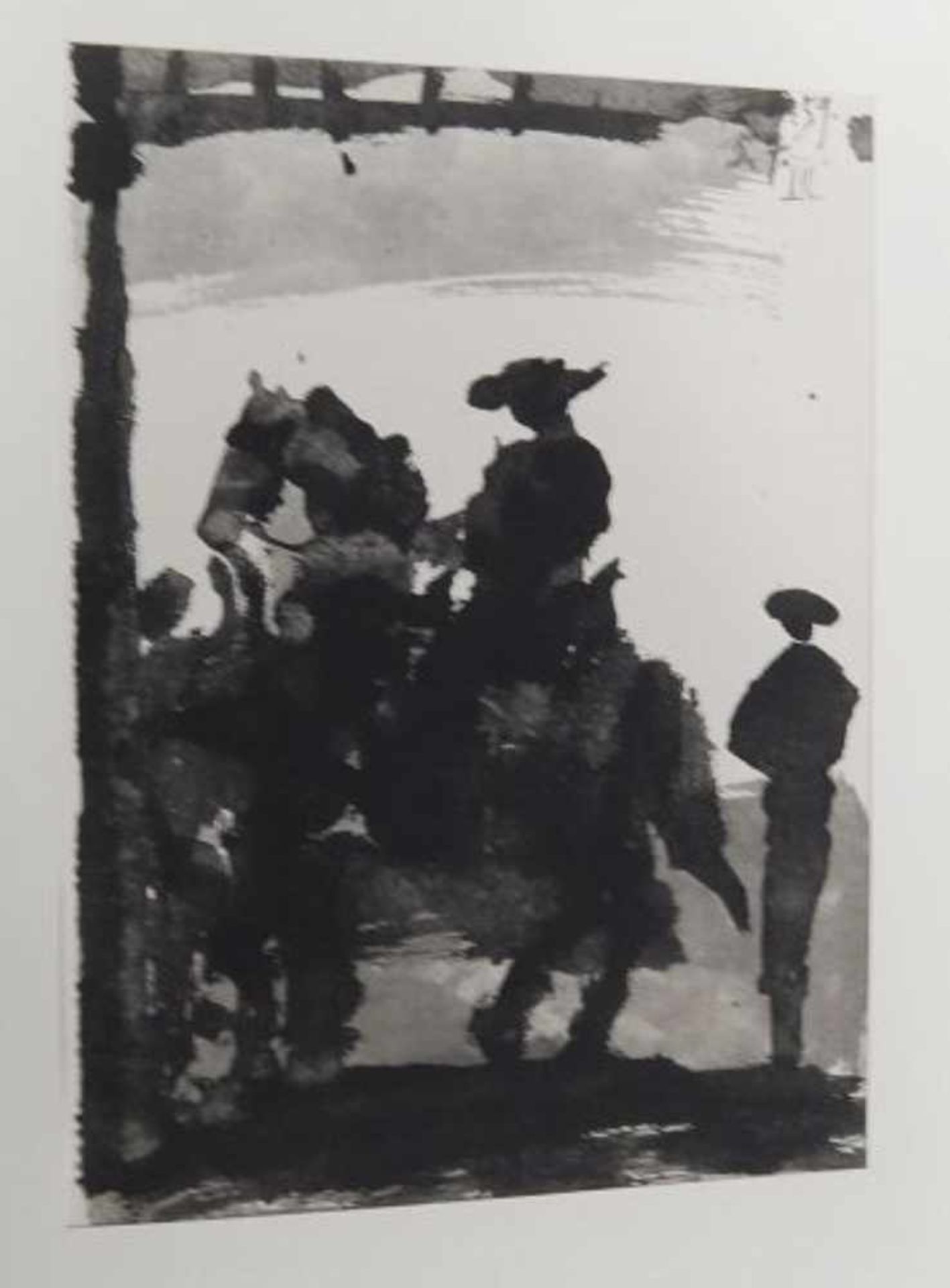 Pablo Picasso(1881-1973) "Scene de corrida", Heliogravure, ungerahmt, ca.37x27cm