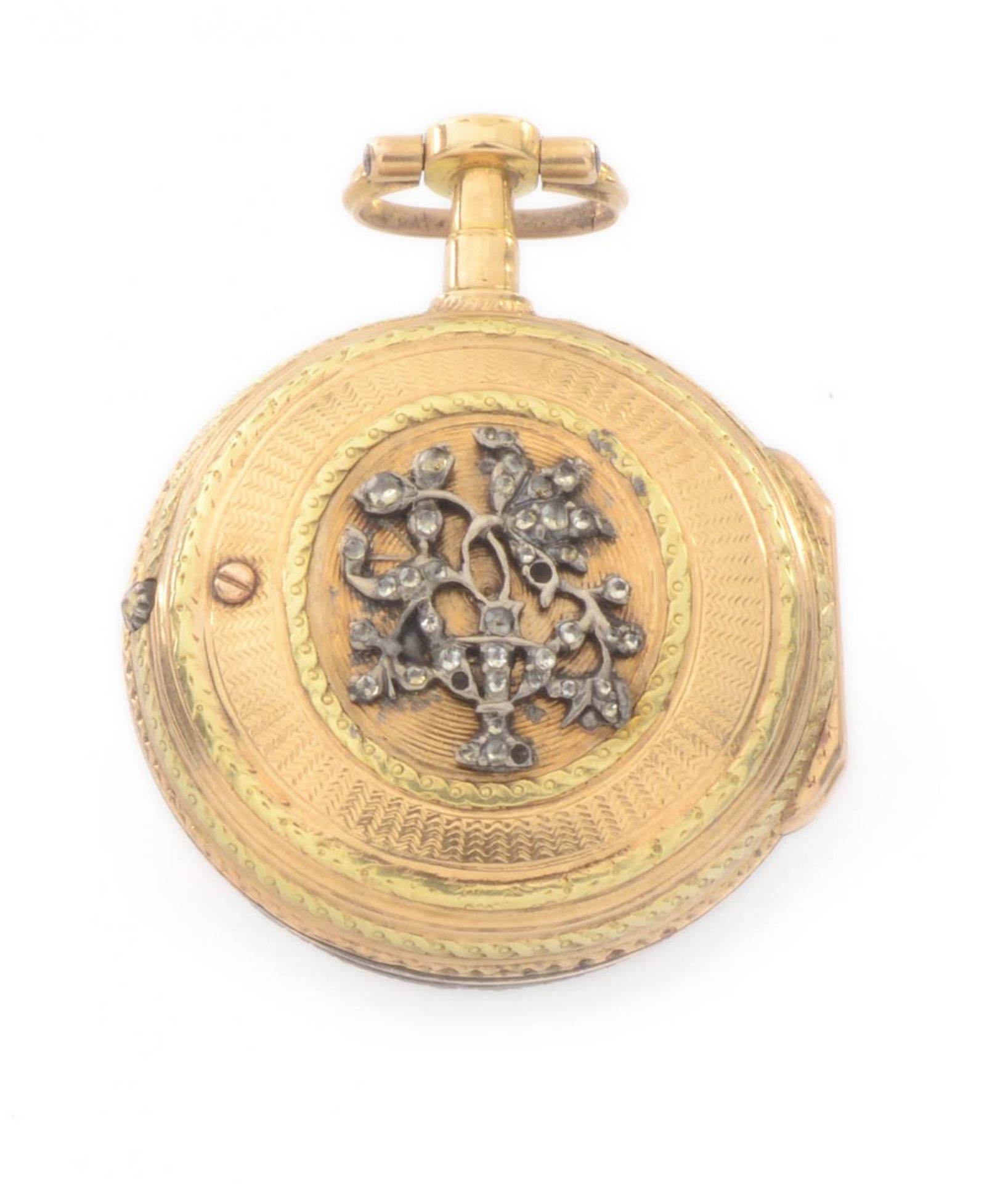 GOLDENE DAMENTASCHENUHRFrankreich, Paris, L`Epine1760s / 1770sDamentaschenuhr mit Goldgehäuse "old - Bild 2 aus 5