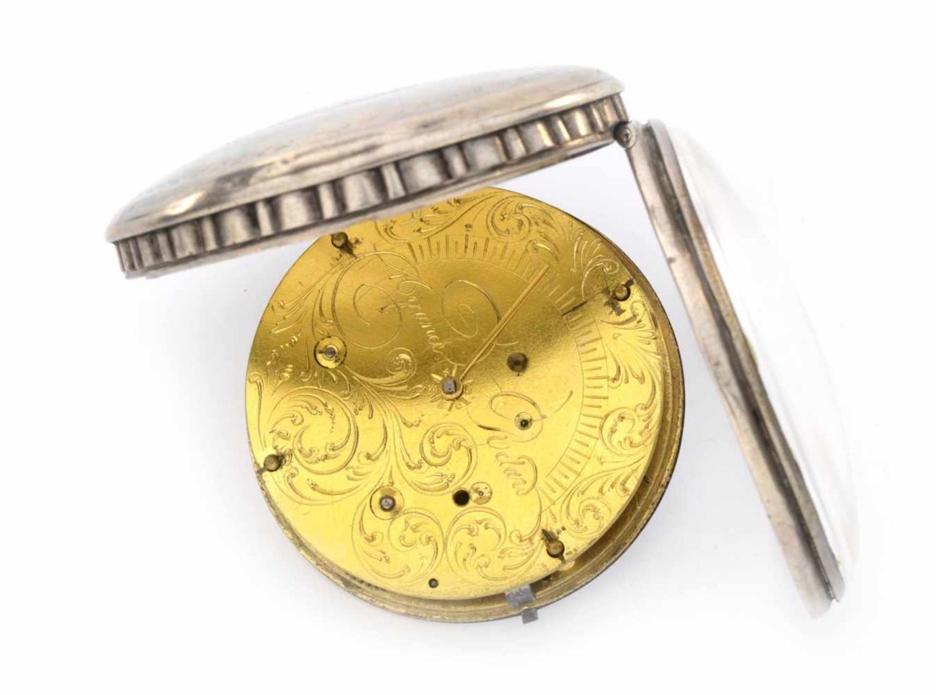 POCKET WATCH WITH BALANCING WHEEL IN THE DIAL - Bild 5 aus 8