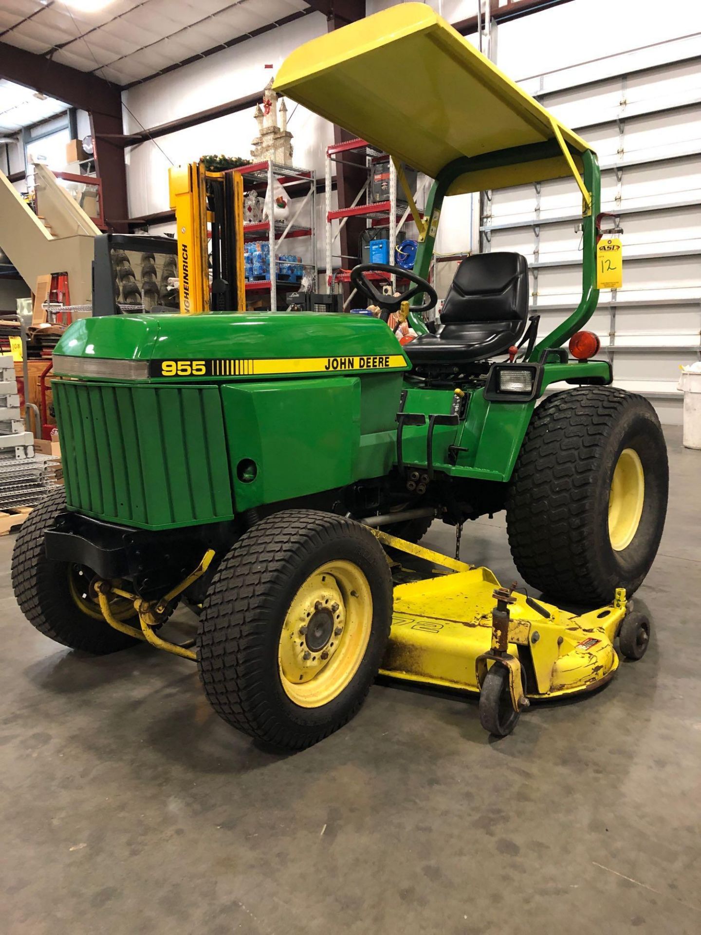 JOHN DEERE 955 TRACTOR WITH MOWER ATTACHMENT, 4x4 - Image 3 of 8