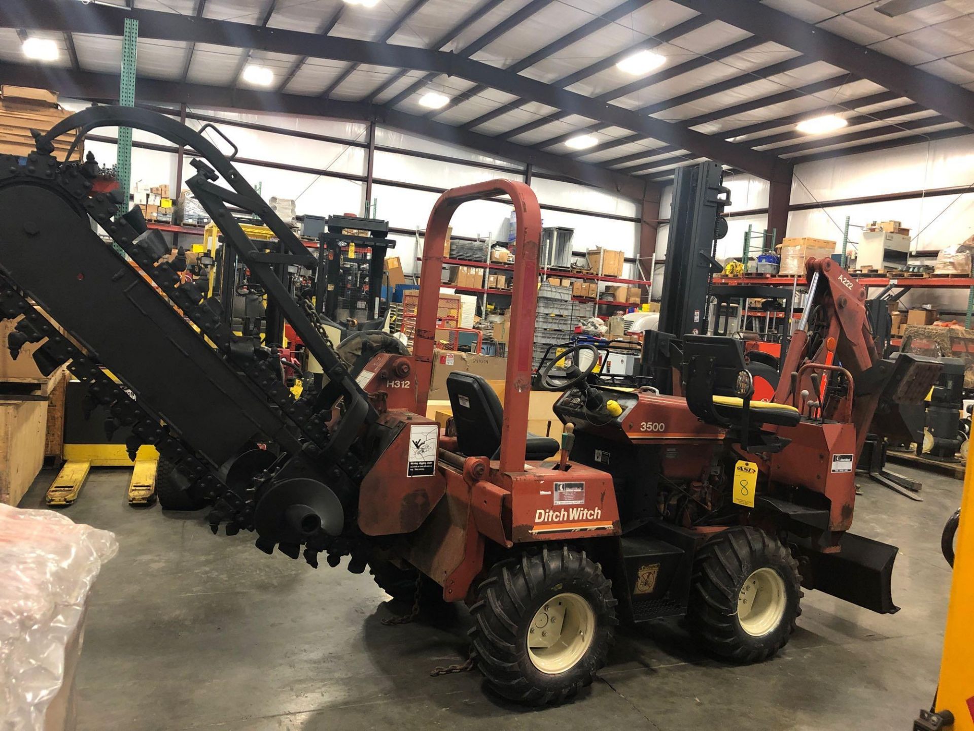 DITCH WITCH 3500 TRENCHER W/ BACKHOE - Image 4 of 8