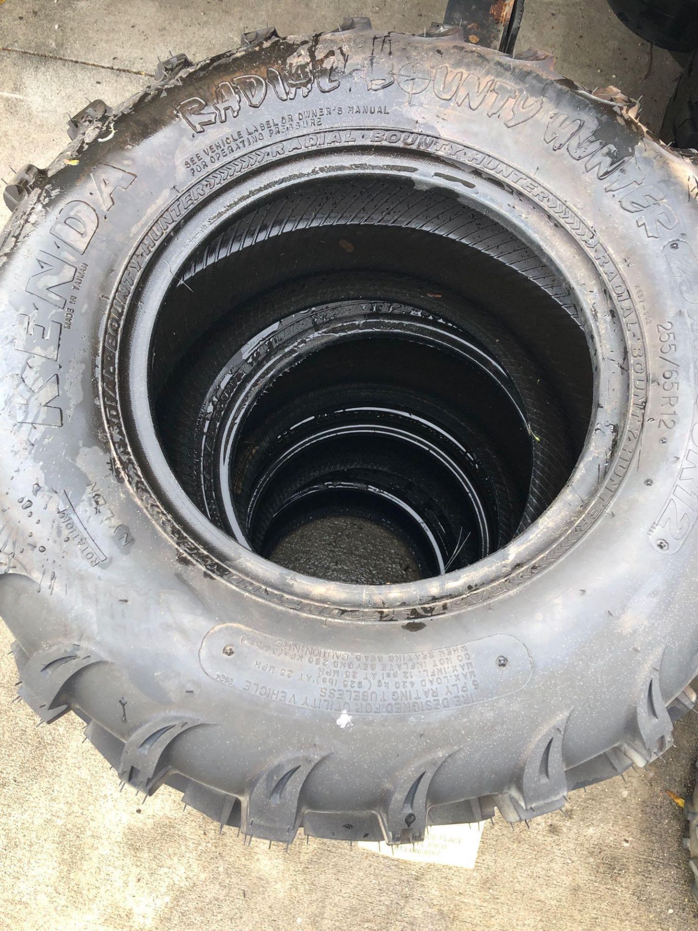SET OF NEW TIRES 25 x 10R12 - Image 2 of 2
