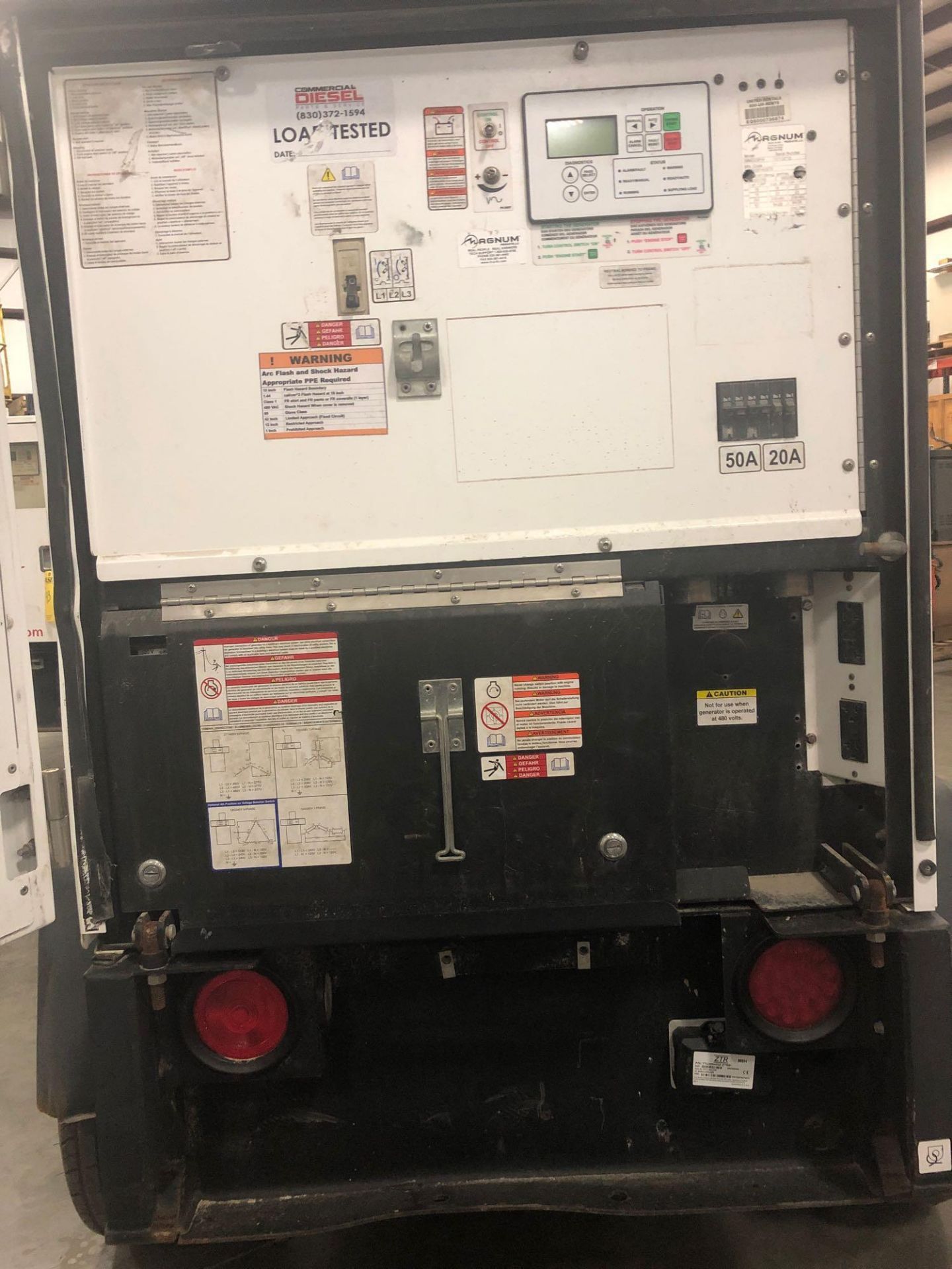 2011 MAGNUM PRO 25 TOW-BEHIND DIESEL GENERATOR MODEL MMG25FHI, 15KW/23KVA - Image 5 of 6