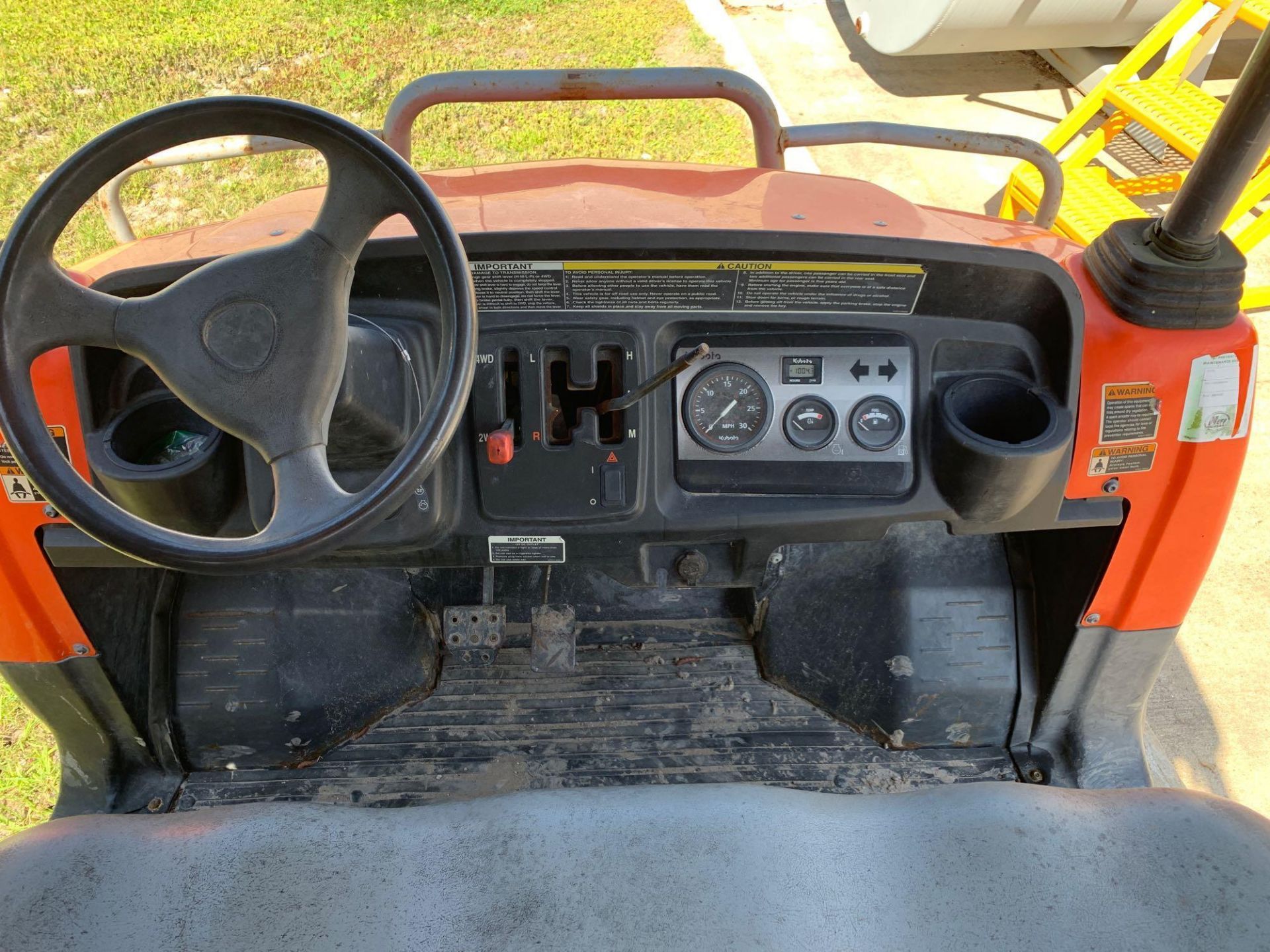 2014 KUBOTA 4X4 UTV, DIESEL - Image 7 of 12